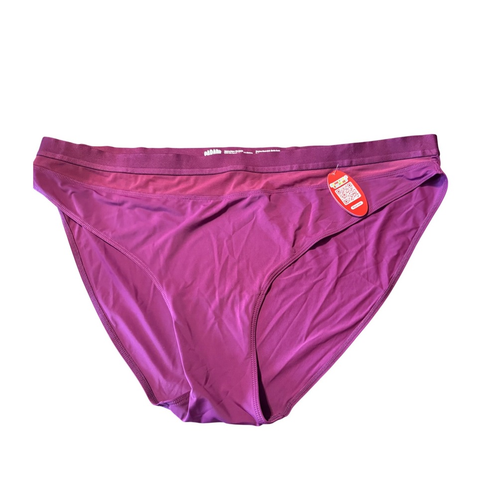 Parade Mesh High Cut Brief Underwear Women 3XL Purple NEW Recycled Nylon‎ Mesh